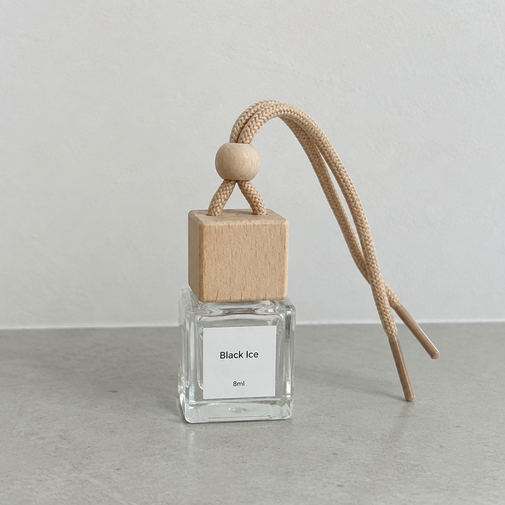 Black Ice car diffuser 8 ML hanging car fragrance by The Scent Garage
