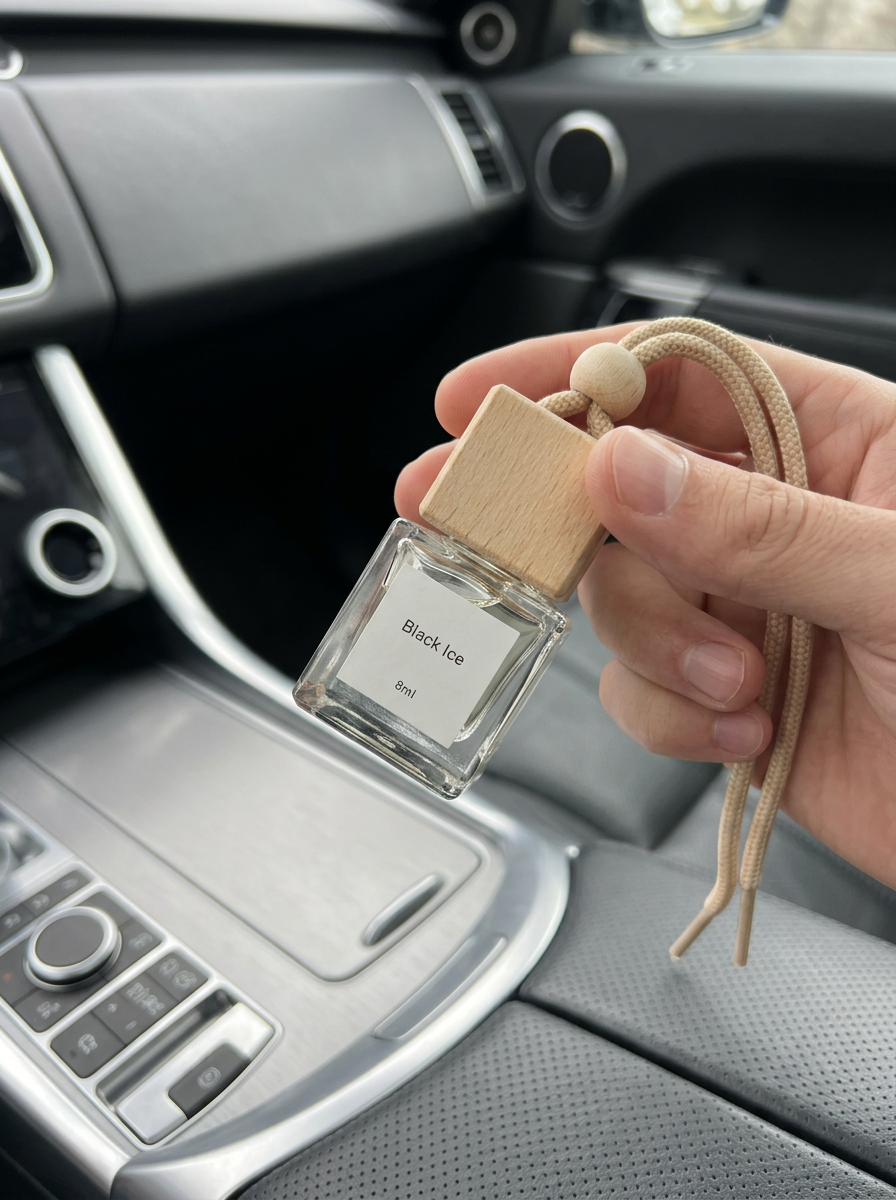 The Scent Garage car diffuser step 02: Tilt to soak